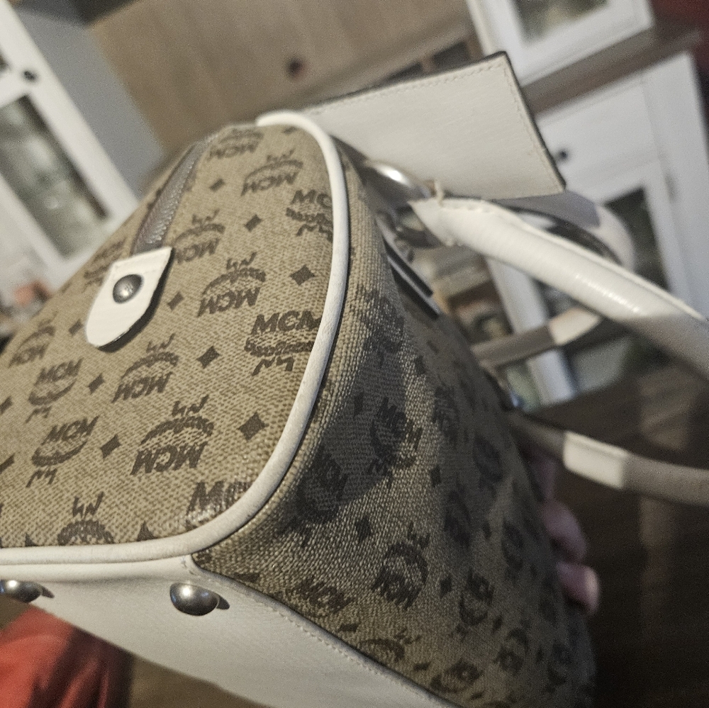 MCM Munchen Mini Bowler Bag - Picture 12 of 16